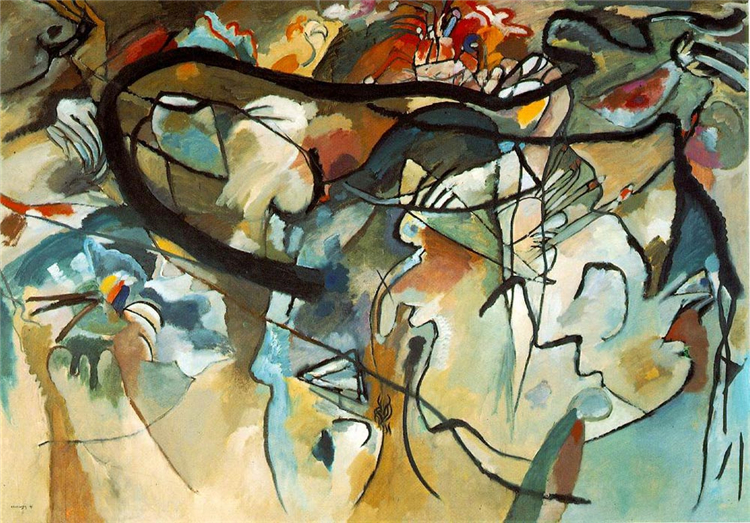 Composition V 1911 Wassily Kandinsky Abstract Oil Painting - Click Image to Close